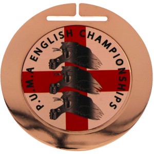 70MM COPPER MODERN ROUND MEDAL 